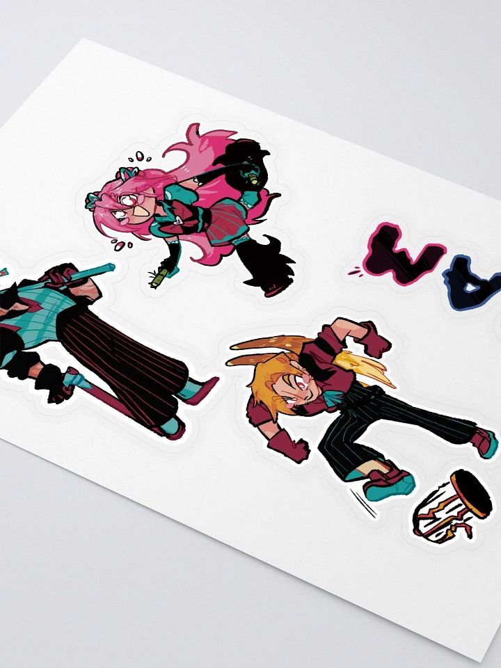 Bamboozler group sticker sheet! (red lives) product image (2)