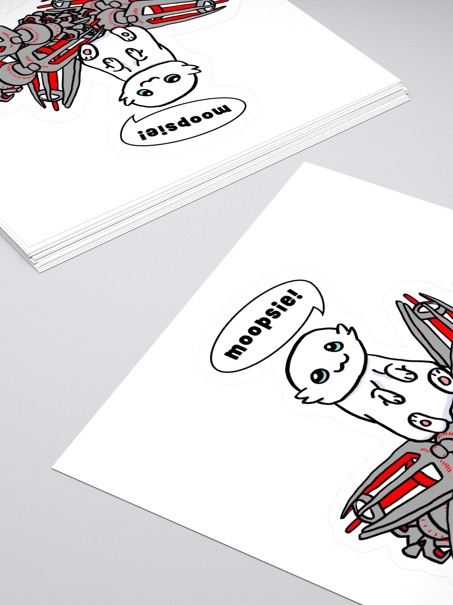 Moopsie Never Skips Leg Day - Sticker product image (4)