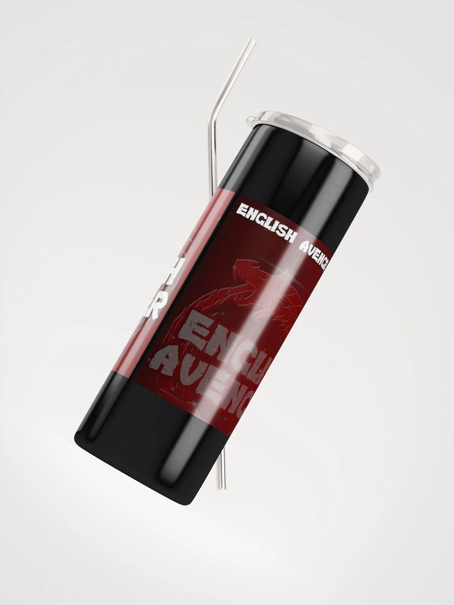 English Avenger Logo Graphic Stainless Steel Tumbler with Straw product image (4)