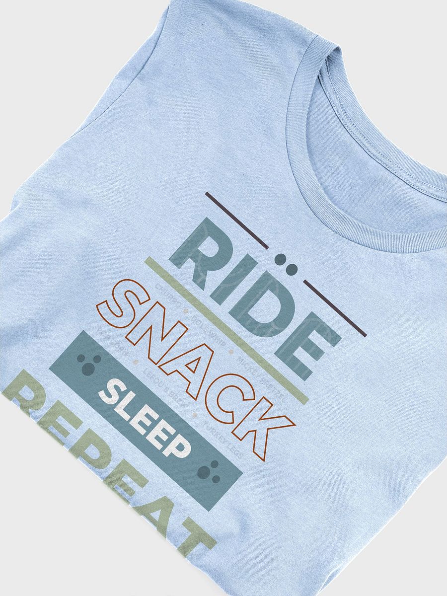 Disney Magical World Ride, Snack, Sleep, Repeat Light Colored Tee product image (23)