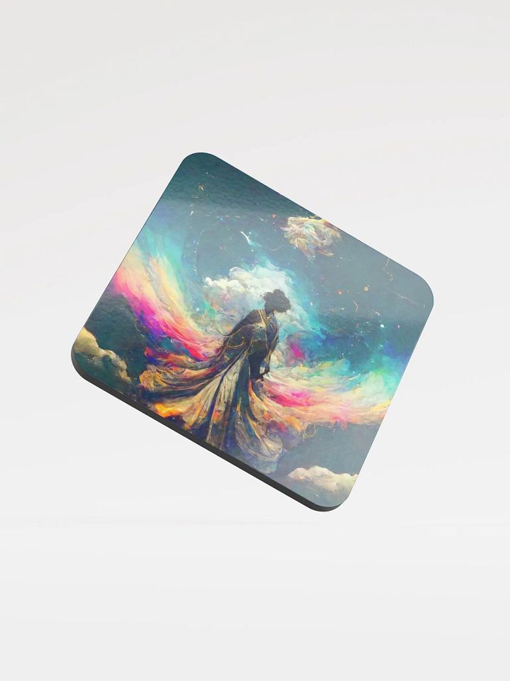 Cosmic Dreams Glossed Cork Coaster product image (1)