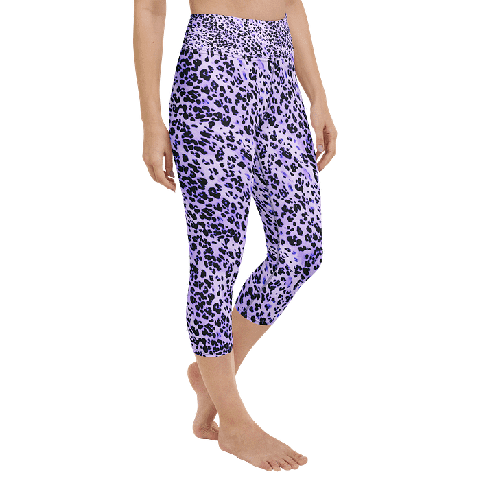 Purple Leopard Skin Capri Leggings product image (2)