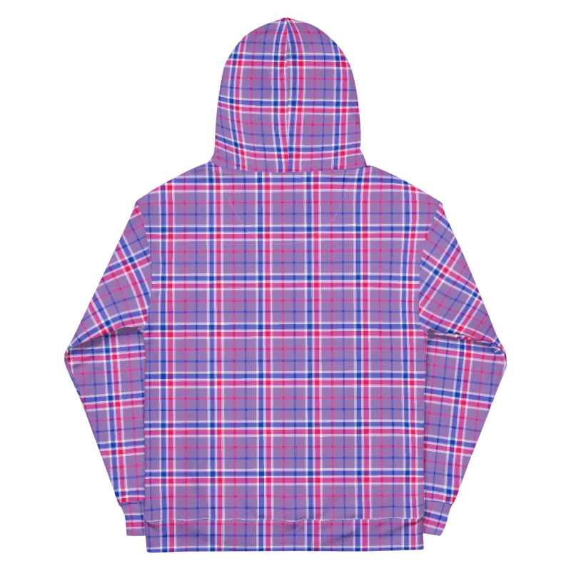 Lavender, Magenta, and Blue Plaid Hoodie product image (7)