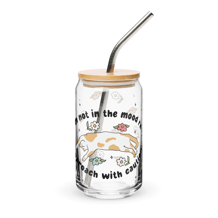 [I'm Not In The Mood Rn Approach With Caution] Can-Shaped Glass (16oz) product image (1)