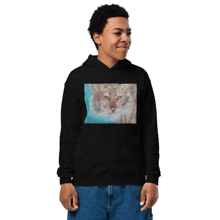 Watercolor Tiger Youth Hoodie product image (1)
