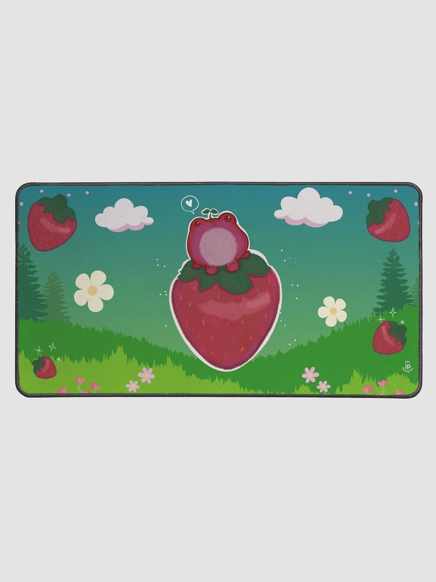 Berrybert Strawberry Frog Desk Mat product image (1)