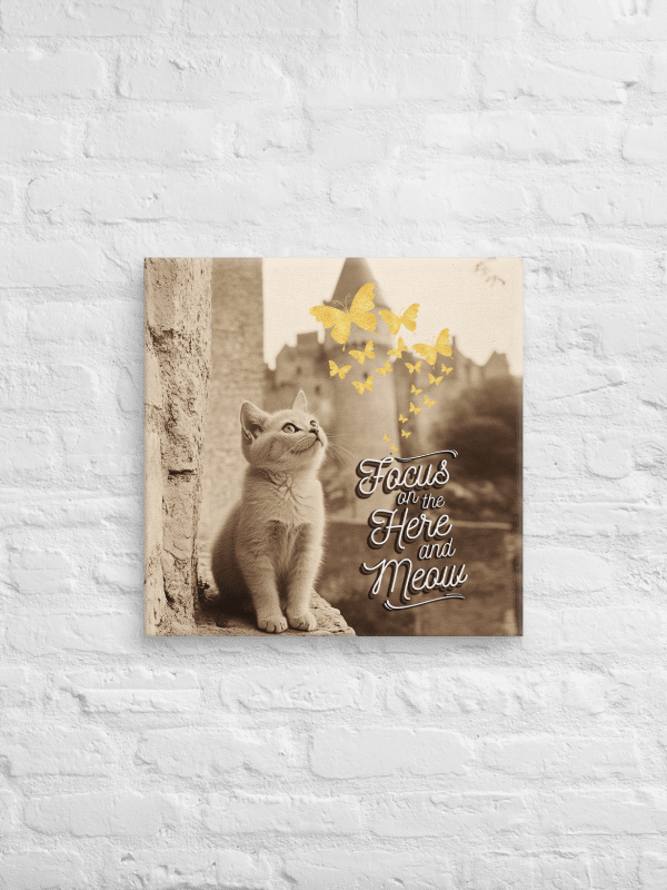 Here and Meow: Canvas Print product image (2)