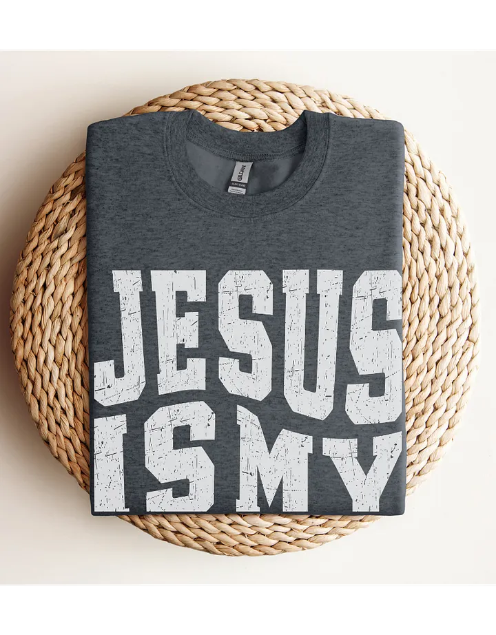 Jesus Is My King Christian Sweatshirt product image (7)