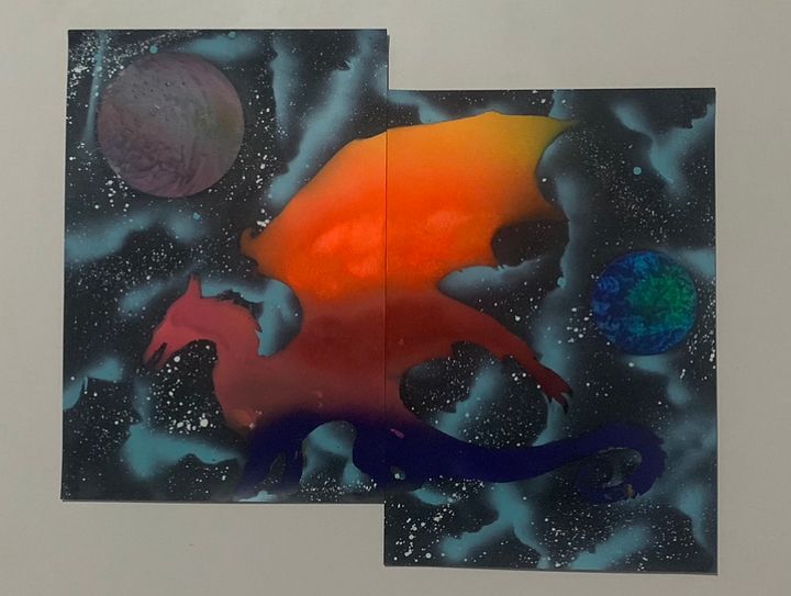Dragon Spray paint art product image (1)