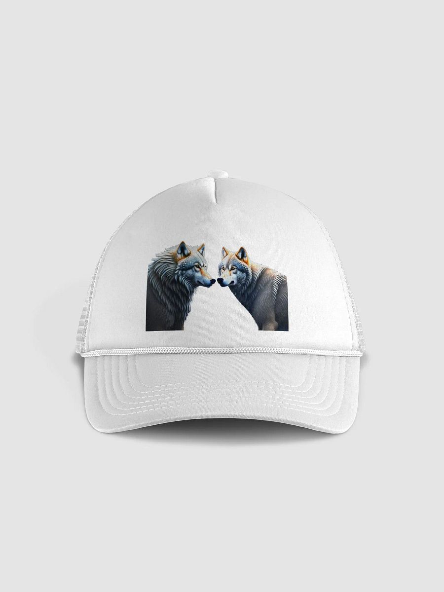 Strength & Balance: Wolf & Bear Trucker Hat for Unity & Resilience product image (33)