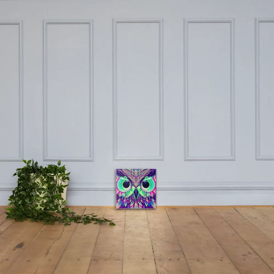 Fantasy Fractal Owl Art - v9 product image (4)