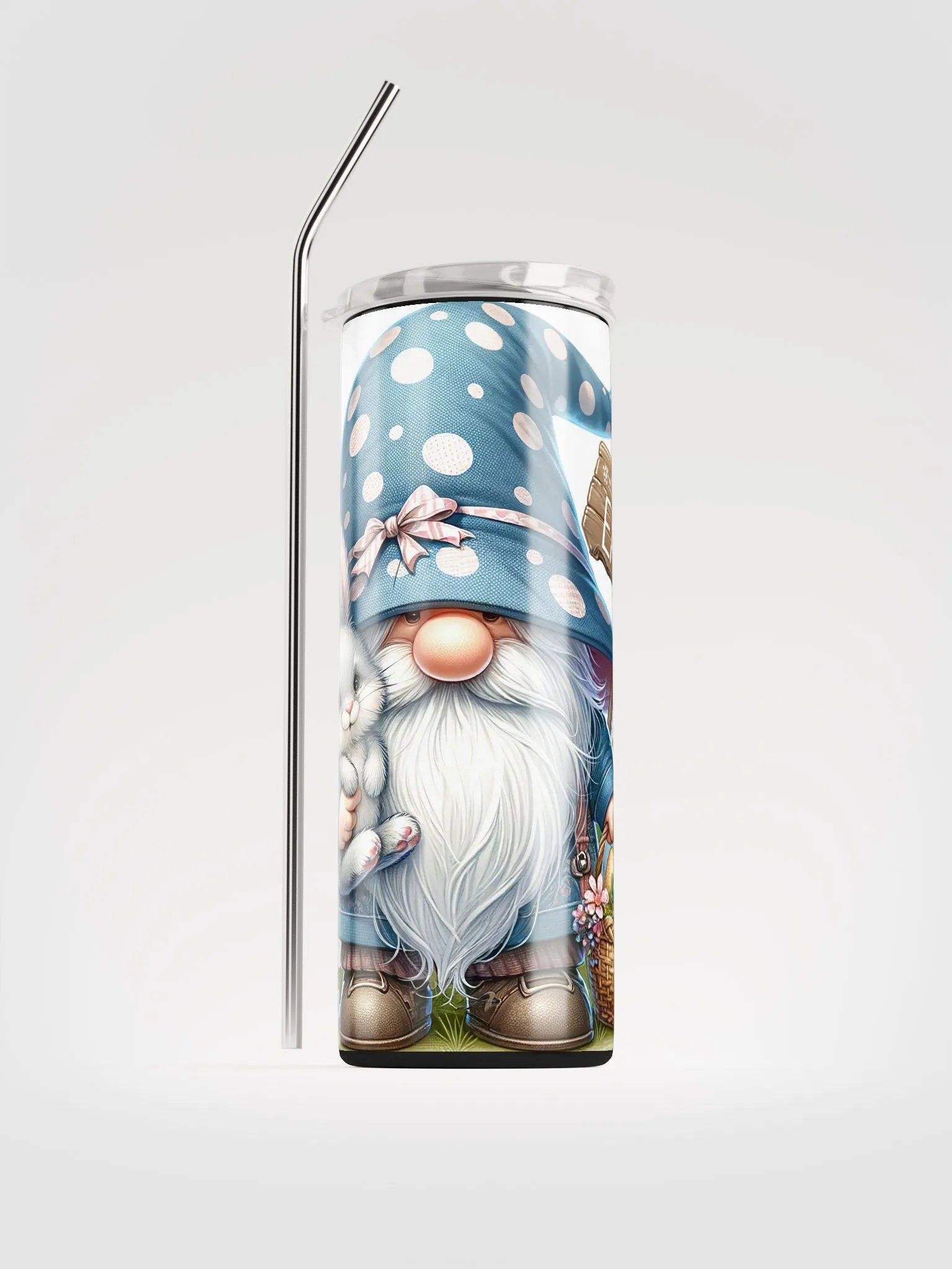 Whimsical Easter Gnome Stainless Steel Tumbler product image (2)
