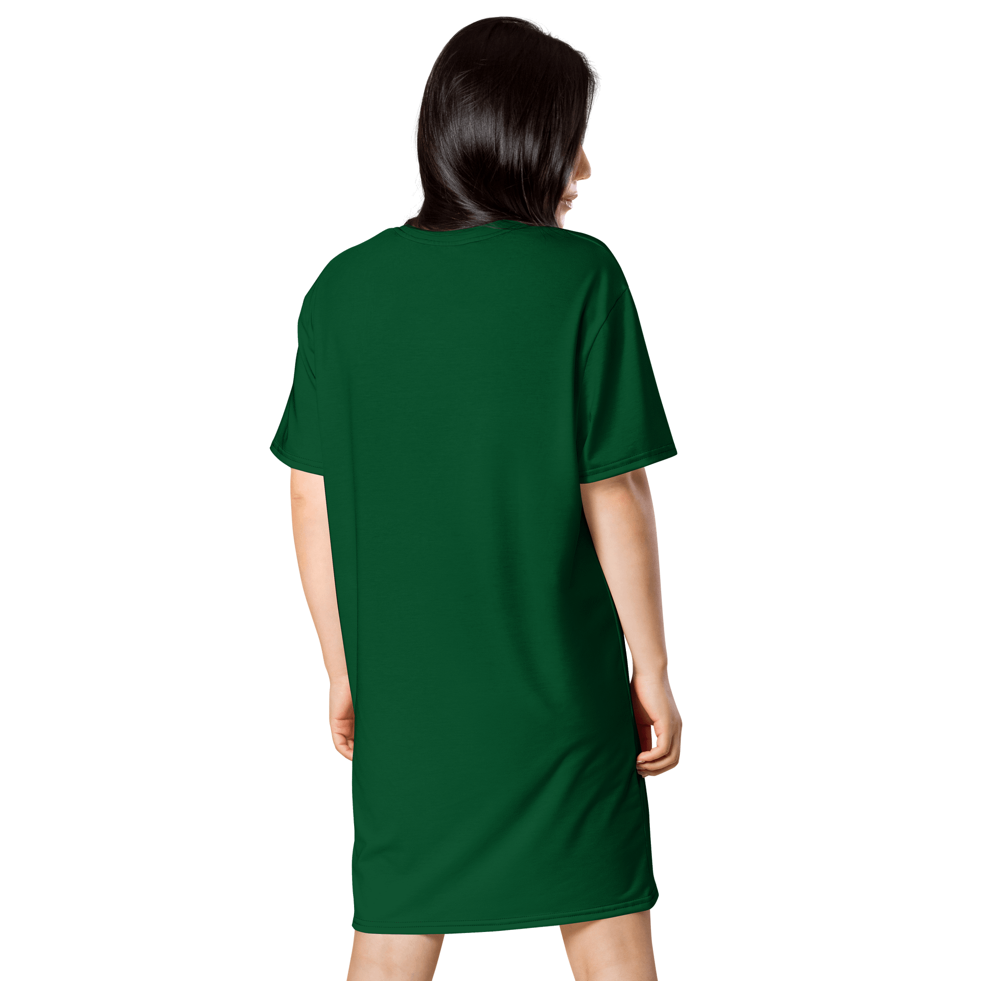 Oversized T-Shirt Dress - Deep Forest Green, Sizes 2XS-6XL product image (2)