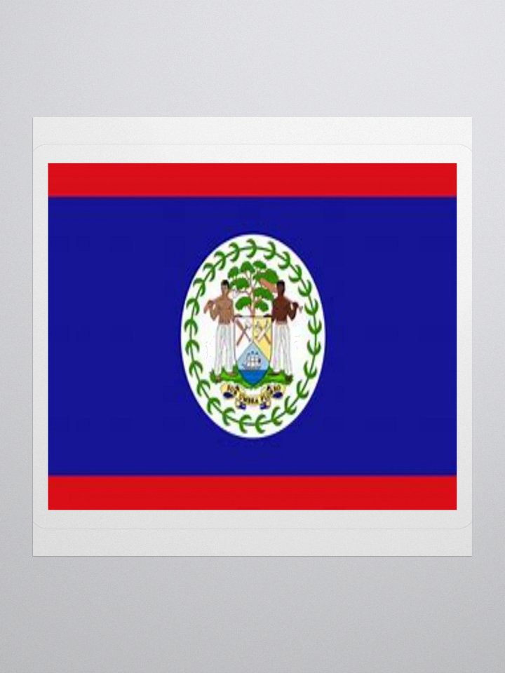Exclusive Belize Flag Kiss-Cut Stickers - High-Quality Vinyl, Multiple Sizes product image (1)