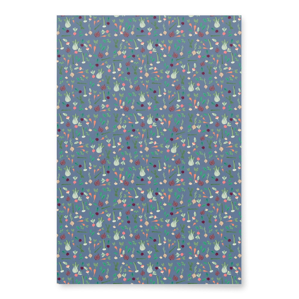 Summer Vegetable Patch Wrapping Paper product image (6)