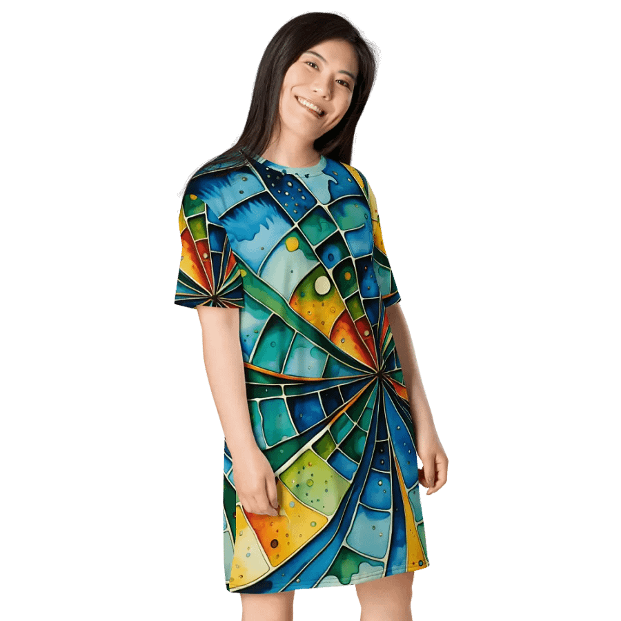 Kaleidoscope Dream T Shirt Dress product image (6)