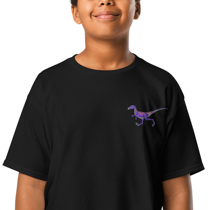 Youth Velociraptor Embroidered T-Shirt product image (8)