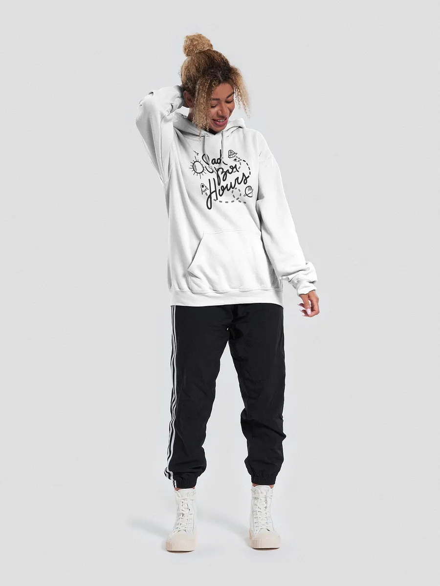 Sad boi hour hoodie white top