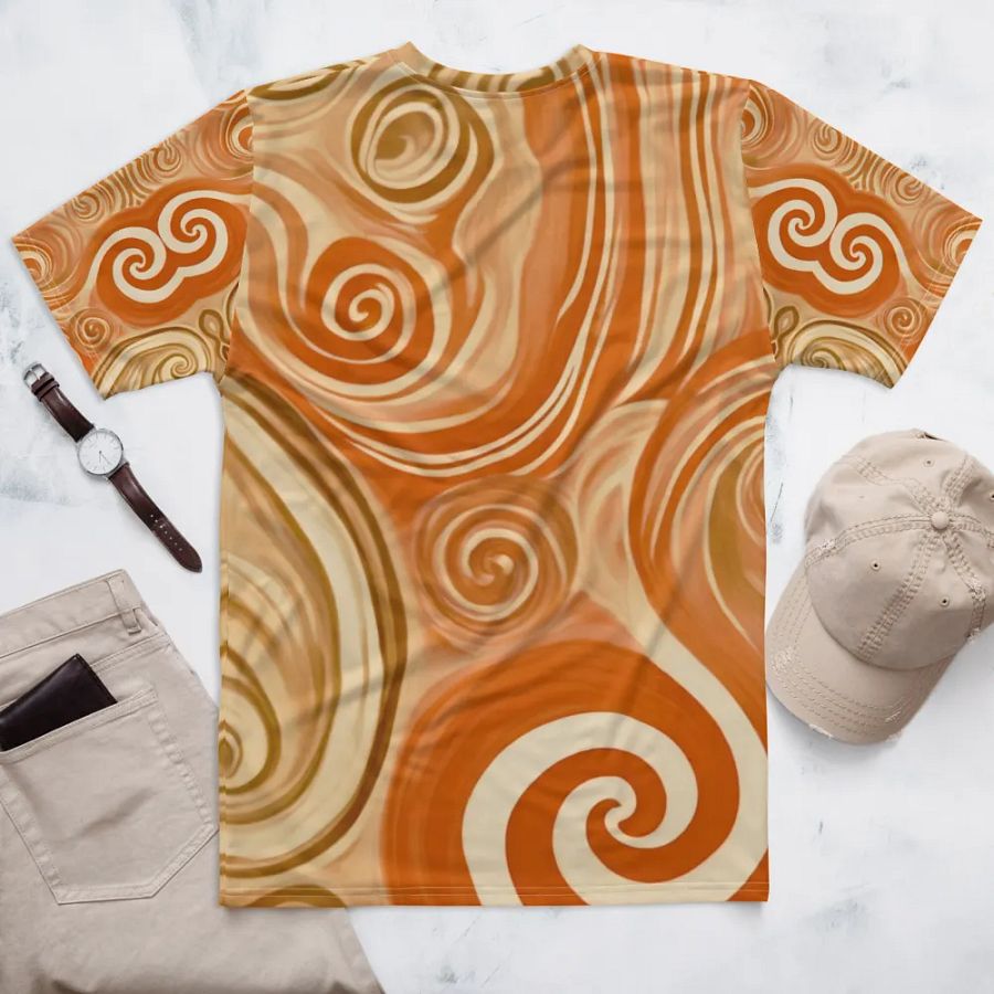 Funky Latte Liquid Tie-Dye Men's T-shirt product image (6)