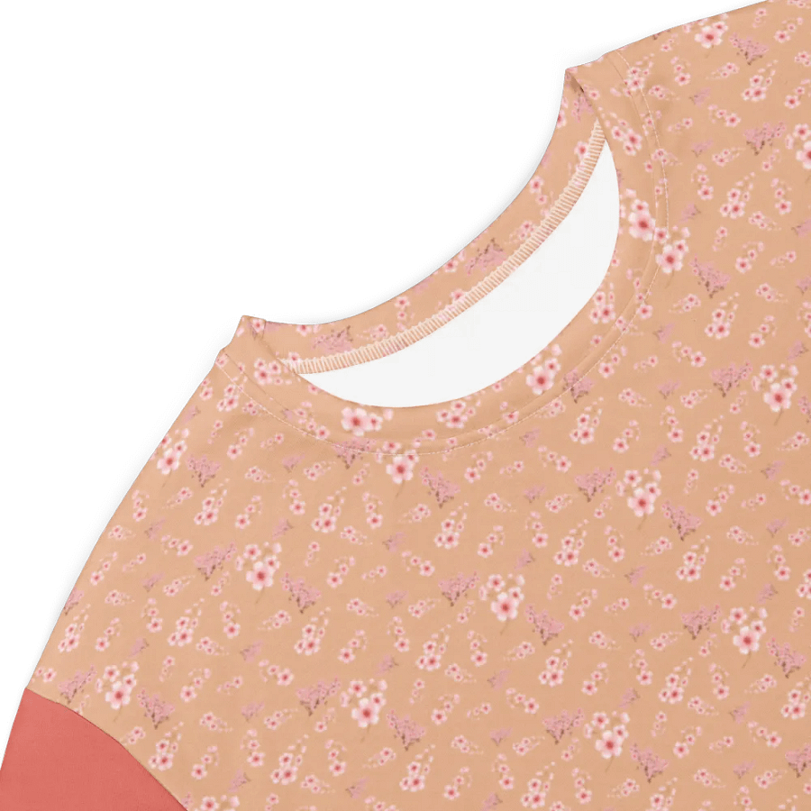 Cherry Blossoms on Cream T-Shirt Dress product image (8)