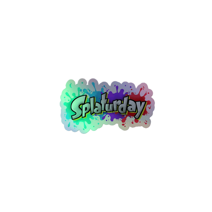 SPLATURDAY holo sticker! product image (1)
