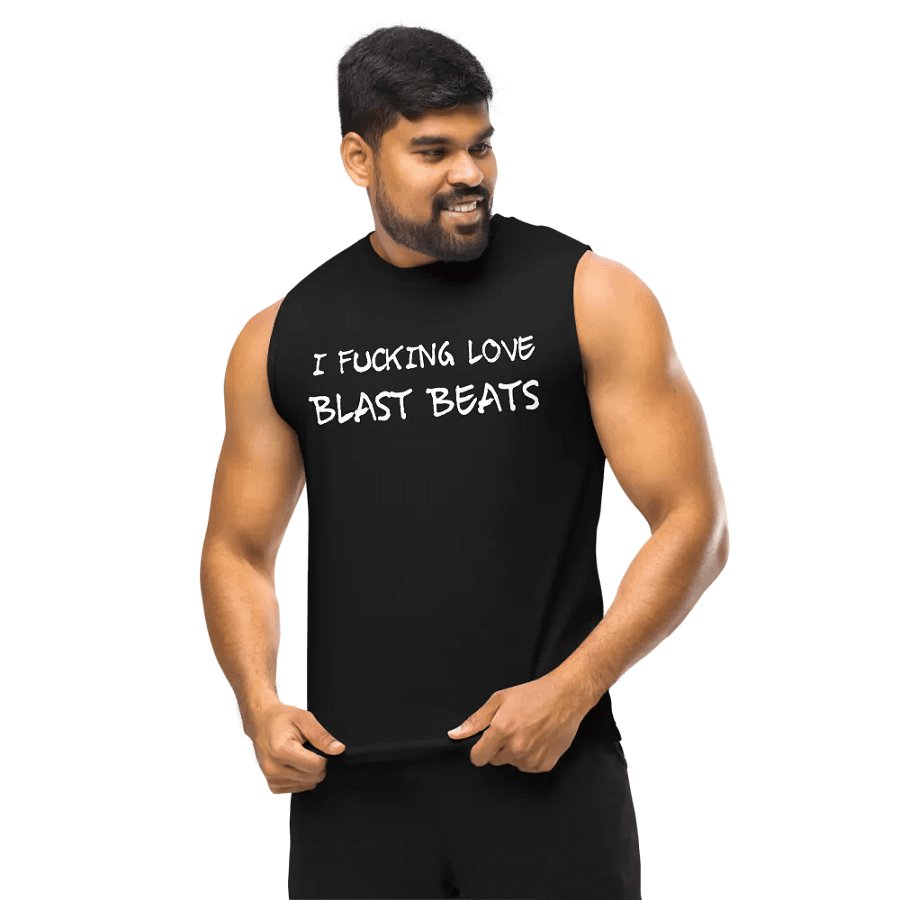 I Love Blast Beats muscle tank product image (10)