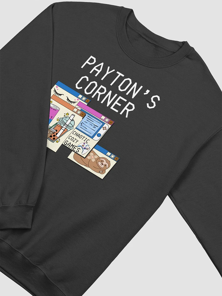 Payton's Virtual Corner Sweatshirt -White Text product image (1)