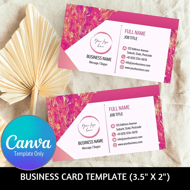 Pink Marigold - Business Card Template product image (1)