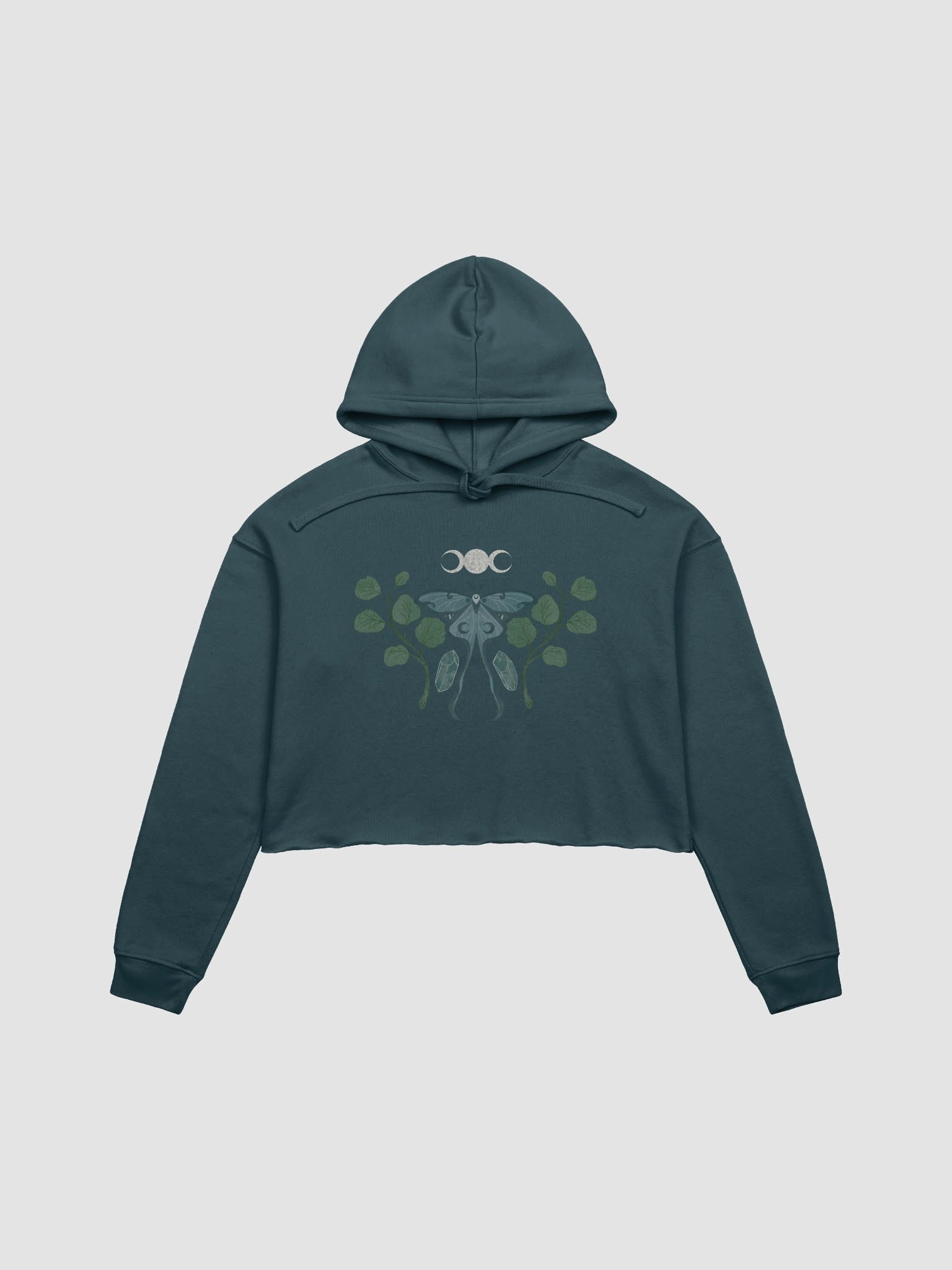 Moth and Crystals Crop Hoodie product image (2)