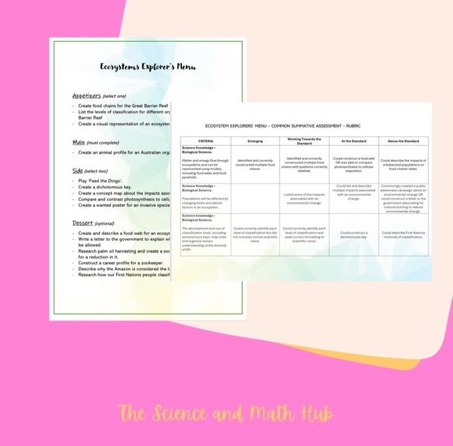 Ecosystem Explorer's - Unlocking Nature's Code - Summative Assessment product image (1)