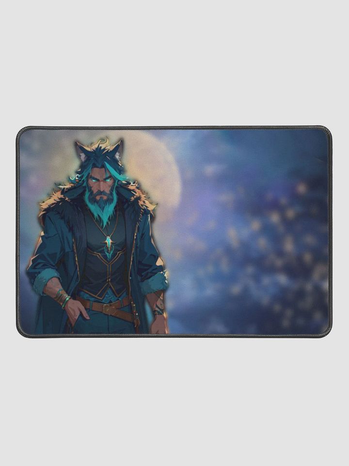 Moonlit Wolf Desk Mat product image (1)