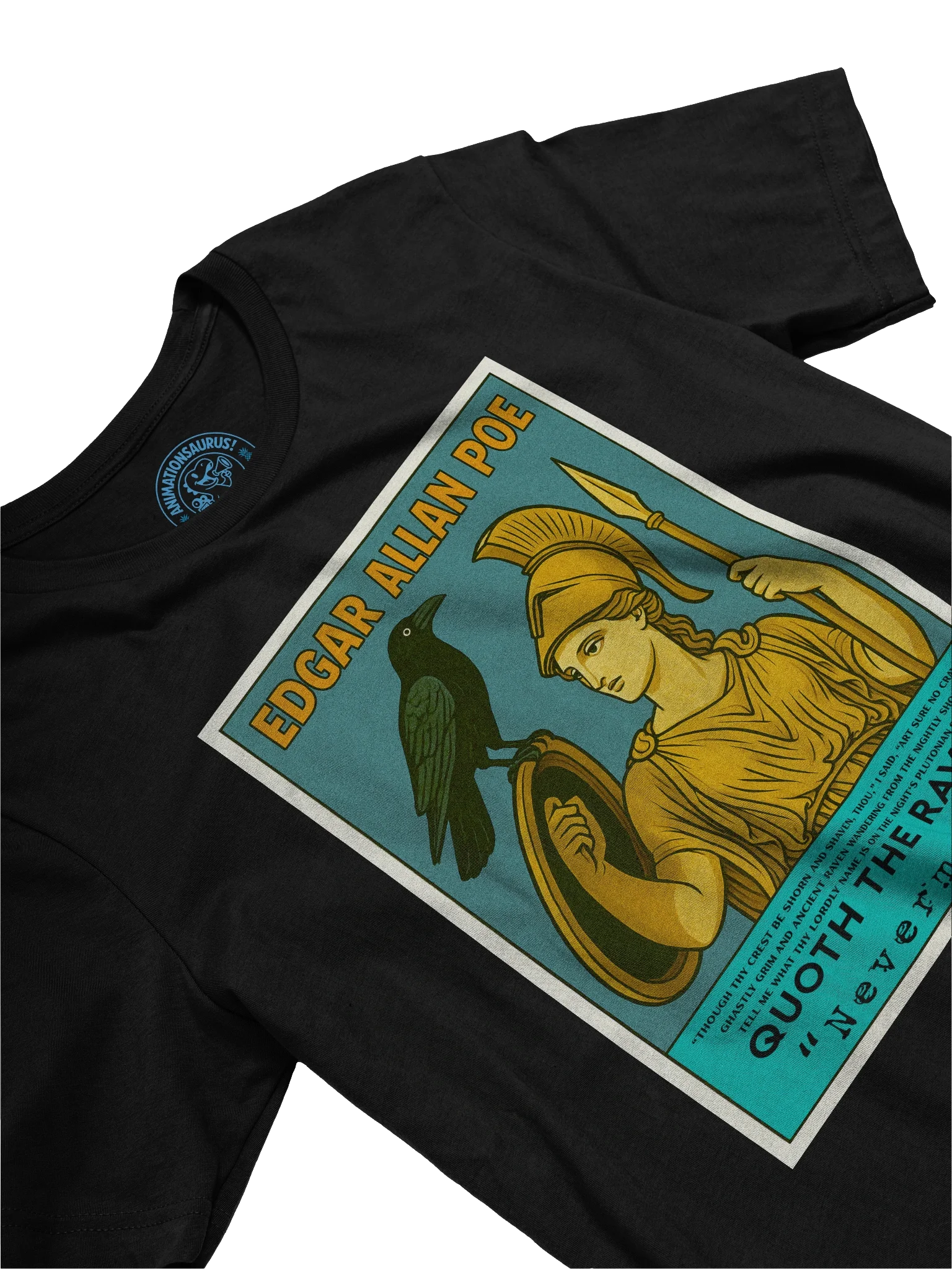 Edgar Allan Poe "The Raven" Athena Statue 1950's Retro Concert Tee Fit Unisex T-Shirt product image (3)