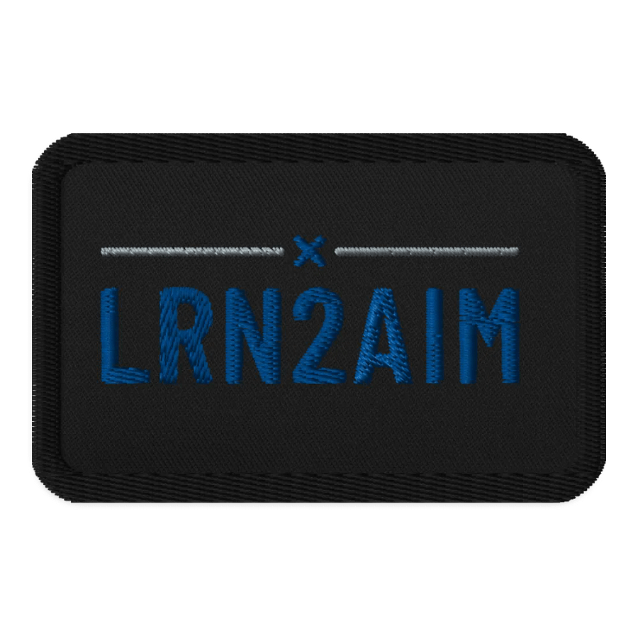 Lrn2aim Rectangle Embroidered Patch product image (1)