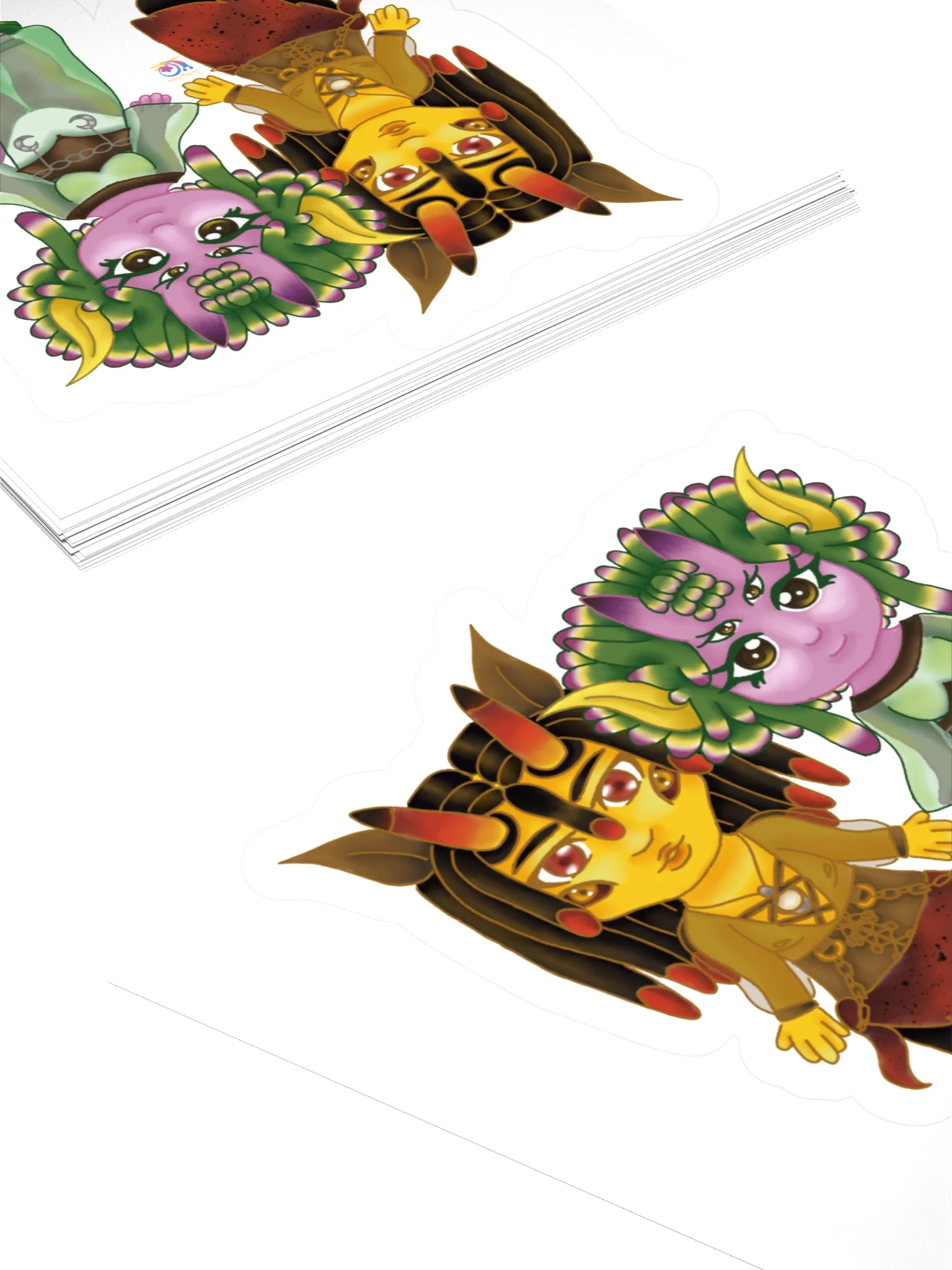 Moon and Sun chibi stickie product image (10)