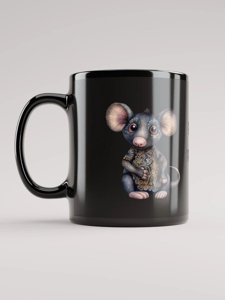Cat and Mouse Best Friends Forever Mug in Black product image (6)