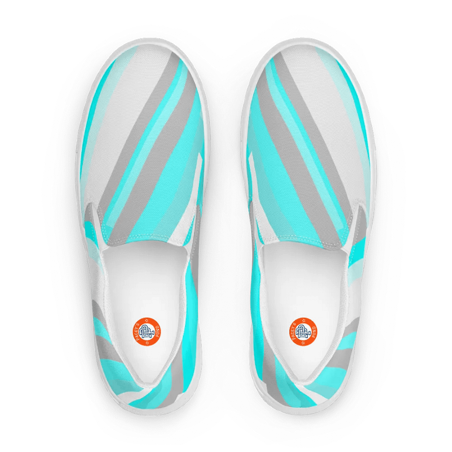 Pastel Wave Women's Slip-on Deck Shoes product image (1)