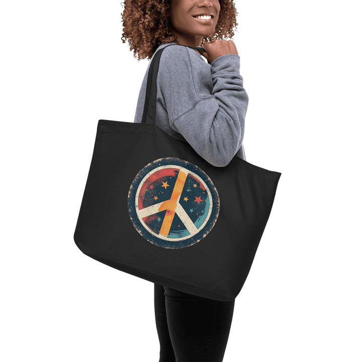 Econscious Organic Cotton Peace Sign Tote Bag product image (1)