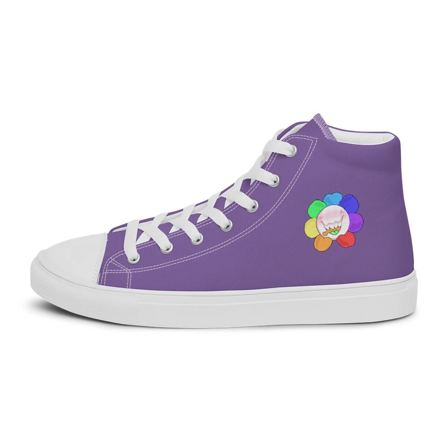 Purple and White Flower Sneakers product image (5)