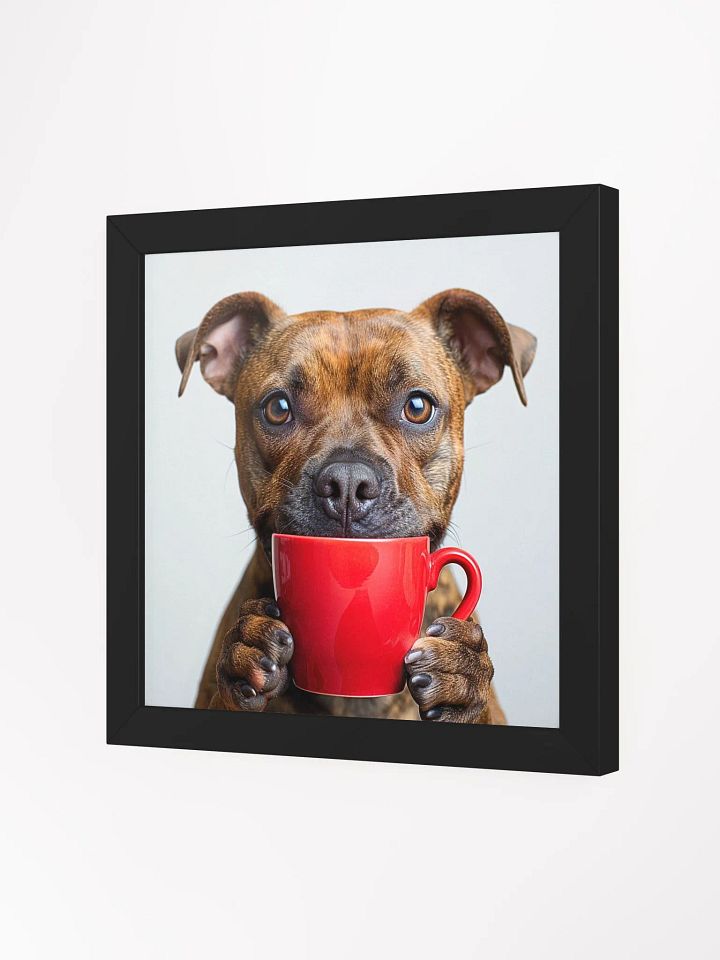Coffee Lover Cute Staffordshire Terrier Dog Art product image (2)