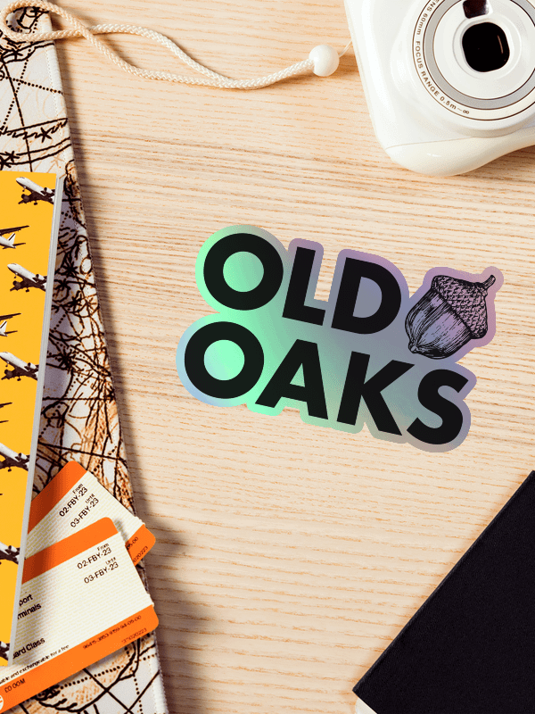 Old Oaks Holographic Sticker product image (2)