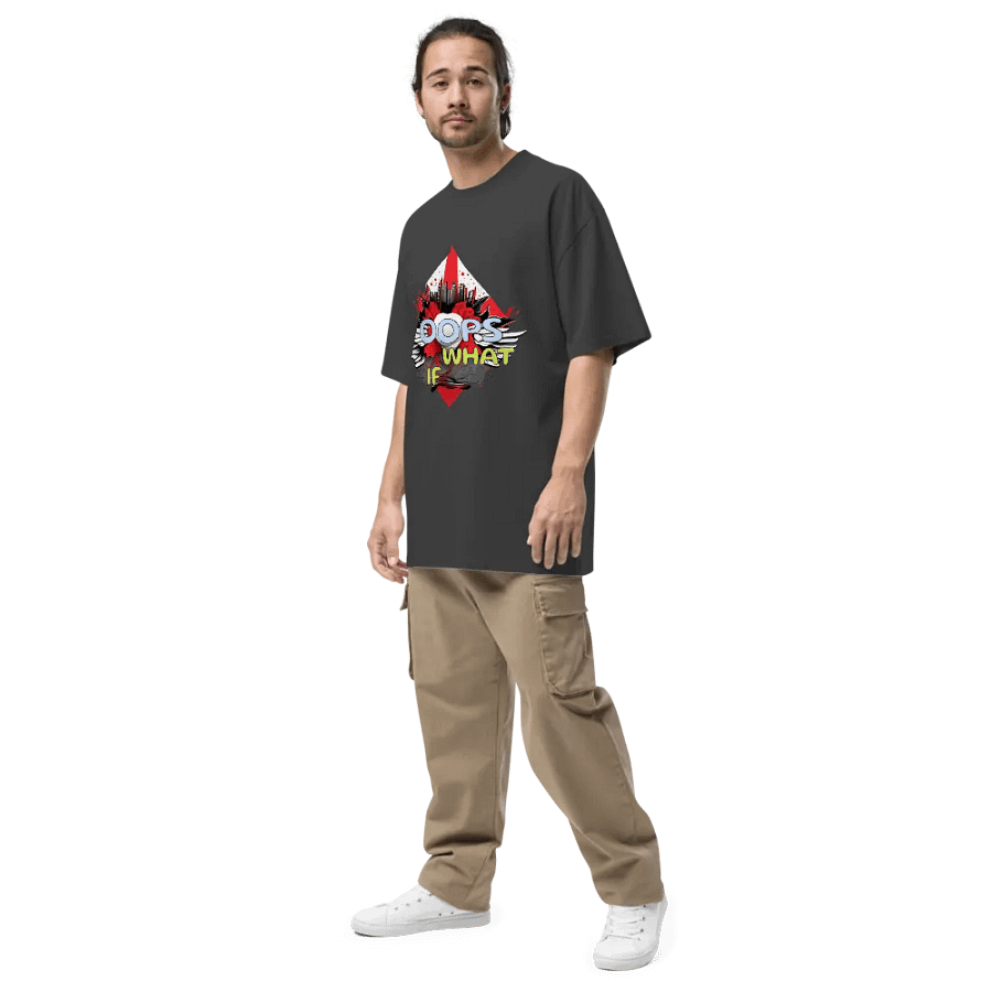OOPS WHAT IF Tee, Vintage Faded Shirt, Bold Graphic Gift product image (7)