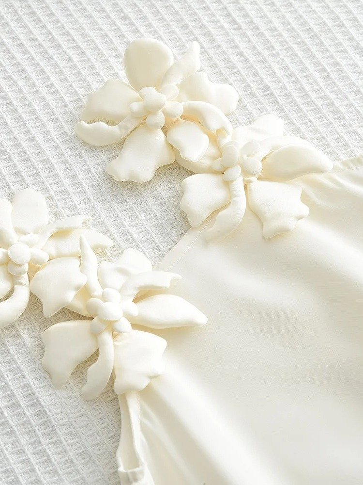 Ivory Blossom Shoulder Dress product image (4)