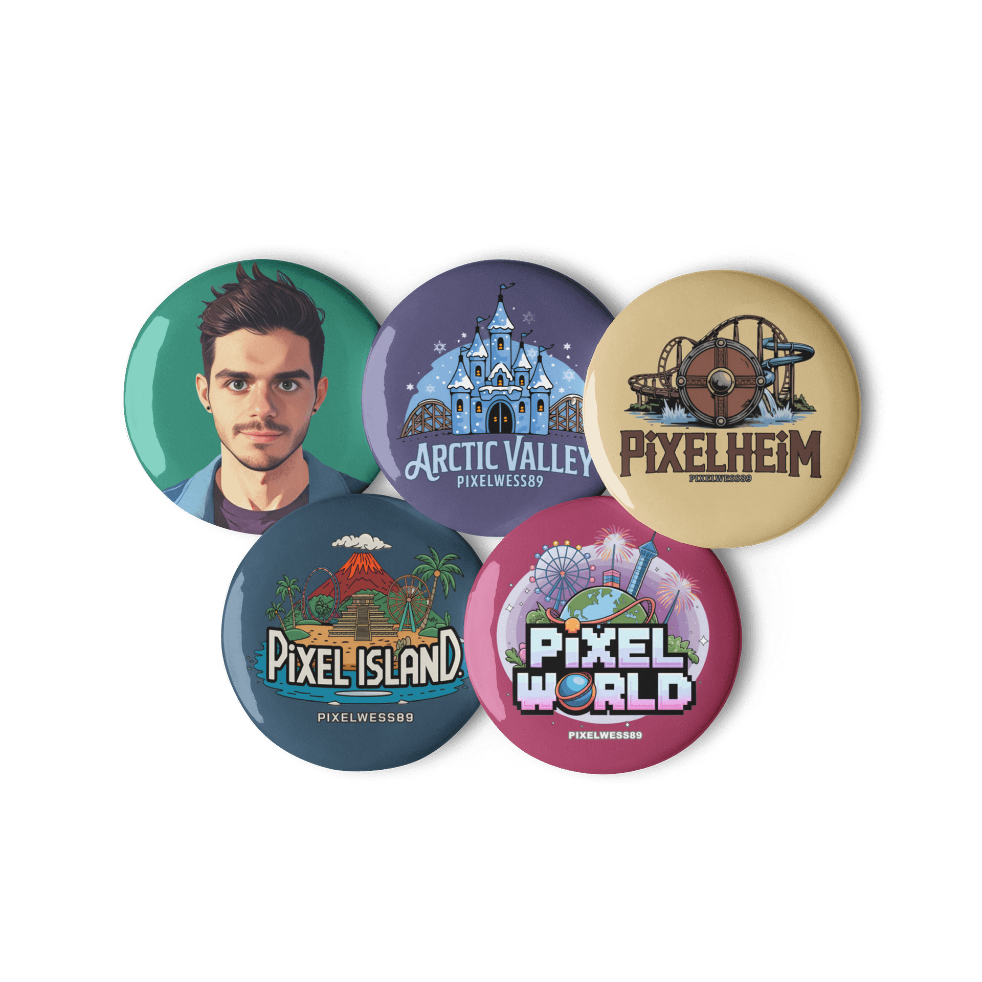 PixelWess89 Pin Button Set product image (1)