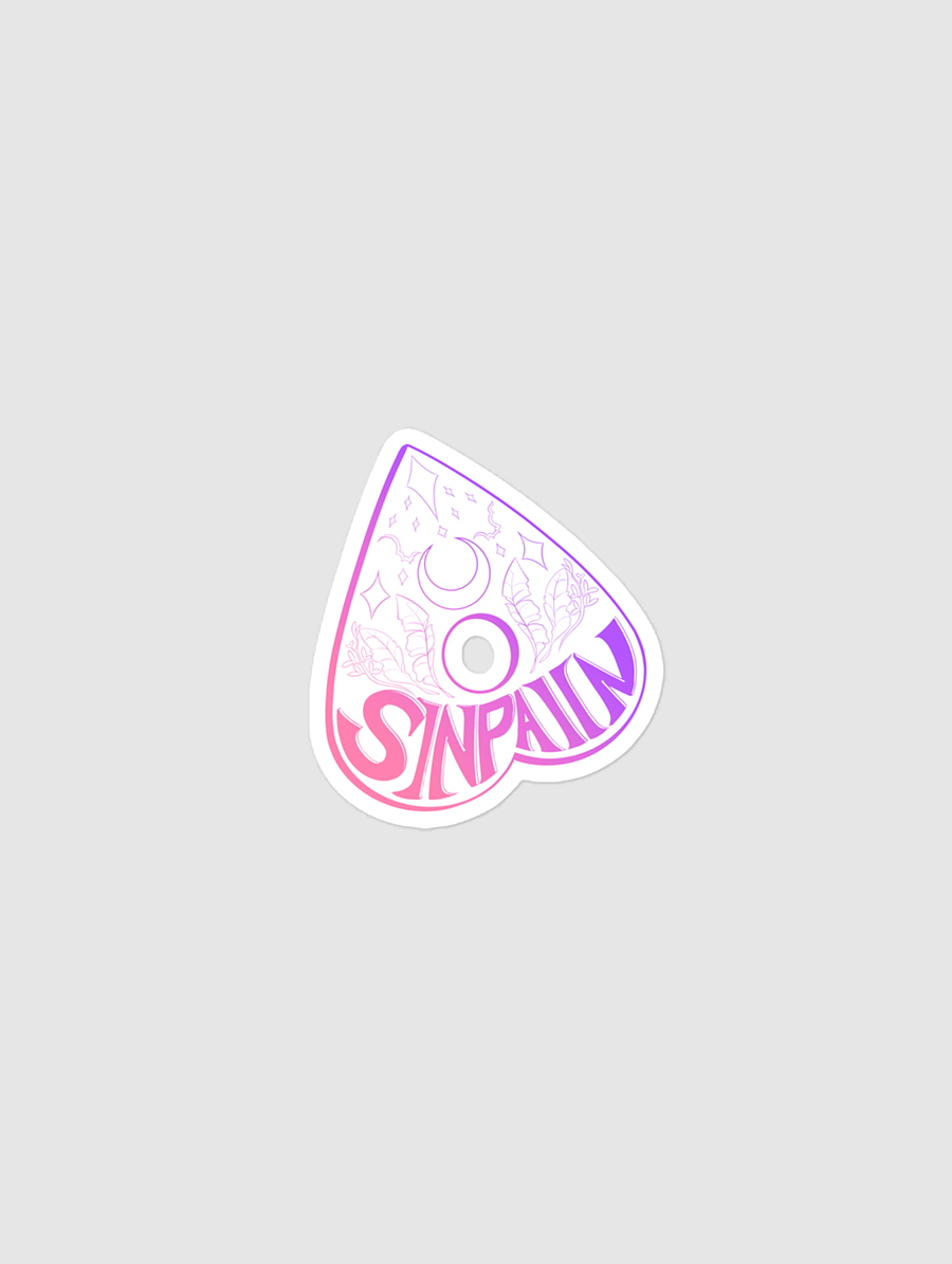White & Pink Sticker product image (1)