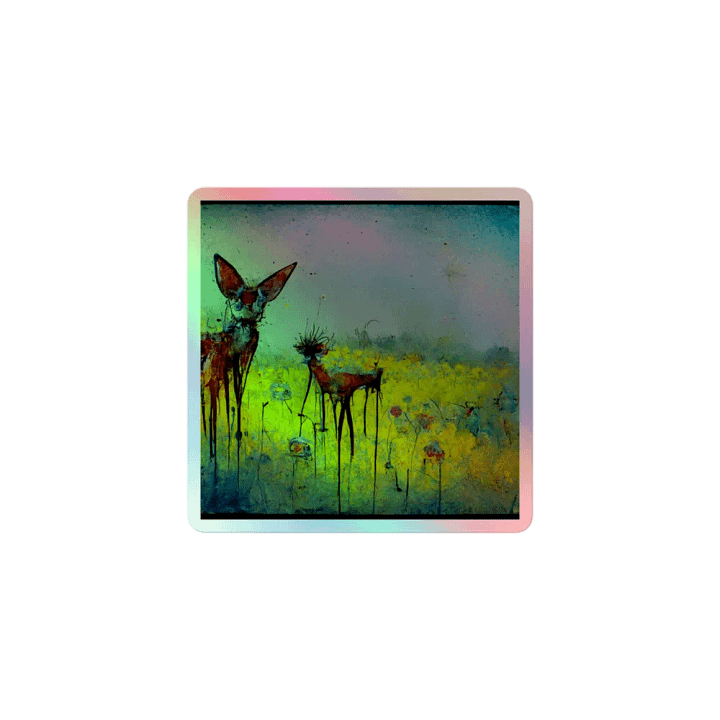 Dreamy Deer Holographic Sticker Sheet product image (1)