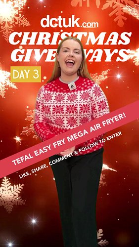 🎁 3rd of December - Tefal Easy Fry Mega Air Fryer!

Win a Tefal Easy Fry Mega Air Fryer and make cooking easier (and tastier!...