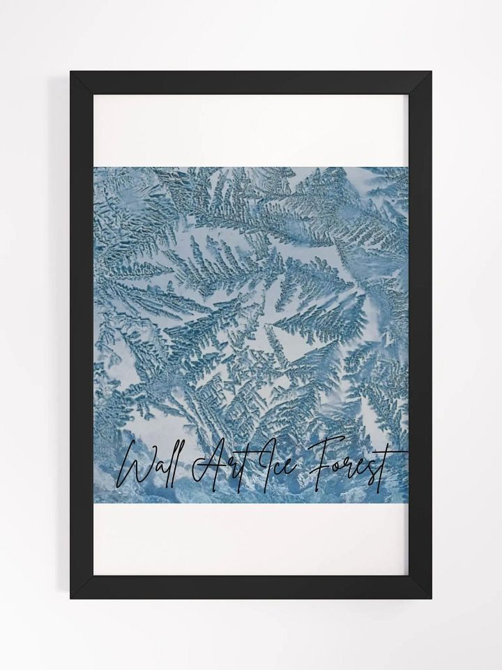 Art Ice Forest Framed High-Quality Matte Poster (in) product image (1)