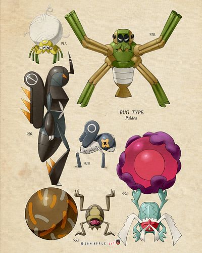 PKMN - Vintage: Paldea
 🛍 Buy this print ☛ https://tinyurl.com/48d58uk4
----------------------------------
#janapplecomics #j...