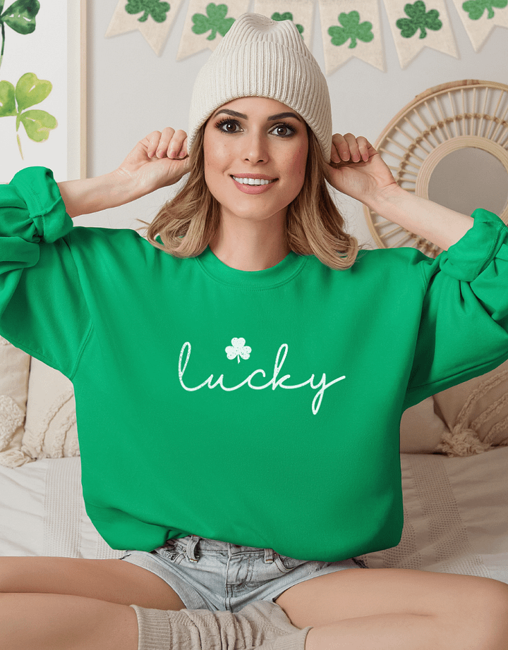Lucky St Patrick Day Sweatshirt product image (2)