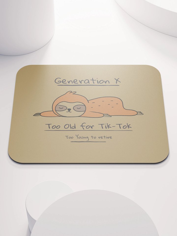 Classic Generation X Sloth Mouse Pad product image (1)
